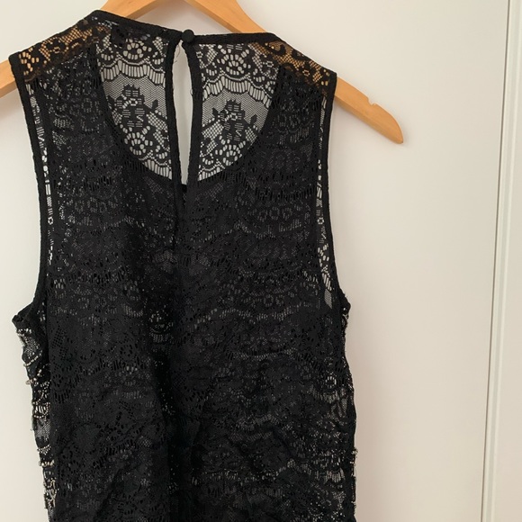 Beaded Lace top (sheer) - Picture 2 of 2